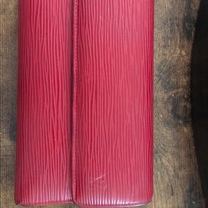 Louis Vuitton Epi Red Leather Sarah Wallet